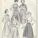 Tailleur 1940 pantalon jupe et chemisier en coton vert - Chez Sarah