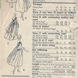 Robe Vintage Vogue Des Années 1950, Modèle B31, Neuve Et Collection