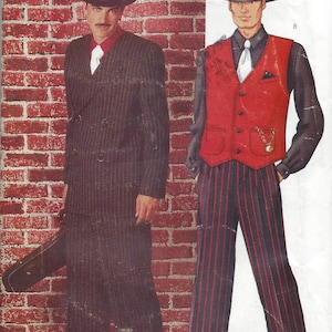 1940s Vintage Sewing Pattern C30-to-48 MEN'S Suit Costume XS-S-M-L-XL (1017) Butterick P480