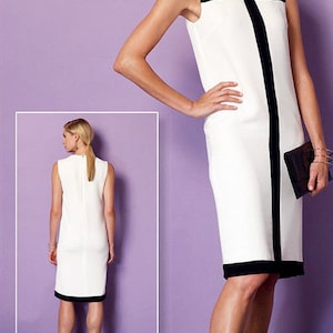 1966 Vintage VOGUE Sewing Pattern B31.5-38 Mondrian DRESS (1667) By Yves Saint Laurent Vogue V1557 & Vogue V9048