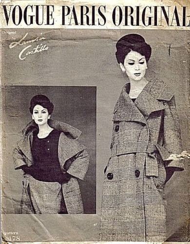 Patron De Couture VOGUE Années 60 - Modèle B36 Chemisier Jupe Manteau - Neuf, Non Découpé