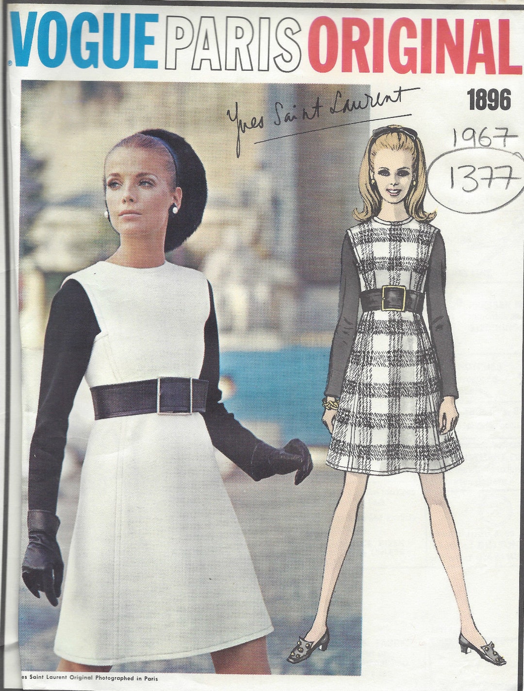 Patron De Couture Vogue 1846 - Robe & Veste Michael De Londres - Années 1960 - Vintage Non Découpé