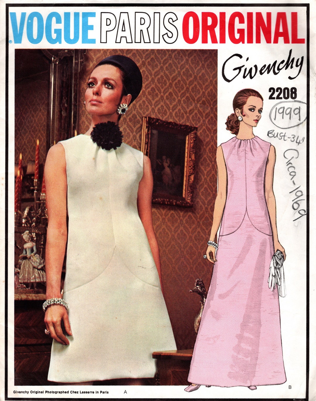 Patron De Couture Vintage Simplicity 8199 (1969) - Maillot De Bain & Pantalon - Neuf