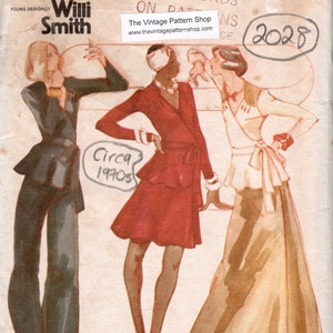 May include: Vintage sewing pattern for a dress, featuring three women in different styles. The pattern is from Butterick, number 3246, and is designed for knit fabrics only. The pattern is from circa 1970s.