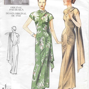 1948 Vintage VOGUE Sewing Pattern DRESS B34&quot;-36&quot;-38&quot; (R390)   Vogue 2494