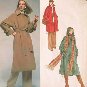 1978 Vintage VOGUE Sewing Pattern B34&quot; COAT (1886) By Christian Dior Vogue 1559