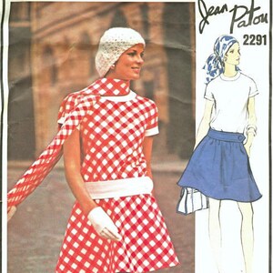 Patron De Couture VOGUE Pour Robe PATOU - Taille Bust 36 (Tour De Poitrine) - Rare Et Neuf
