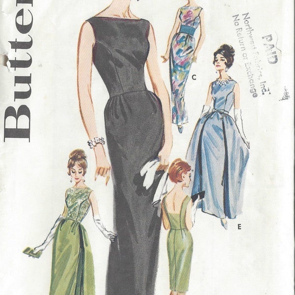 1950s Vintage Sewing Pattern DRESS B32" (R52)   Butterick 2488
