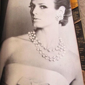 1965 Vintage VOGUE Sewing Pattern B34 EVENING DRESS & Coat (1628) by Patou Vogue 1543