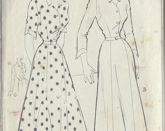 Patron De Couture Vintage Butterick Années 1940 N°1764 - Veste Et Robe, Taille B38, Pièces Non Découpées