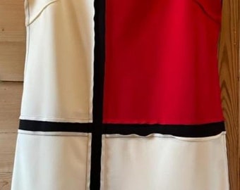 Patron De Couture Vogue Vintage 1966 - Robe Mondrian YSL - Tailles 38 à 46 - Non Découpé