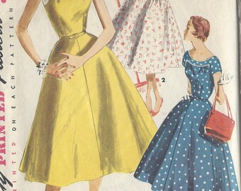 Patron De Couture Vintage McCalls 1955 Robe B34 - Neuf, échelle Complète Non Découpée, Pour Créatrices Rétro
