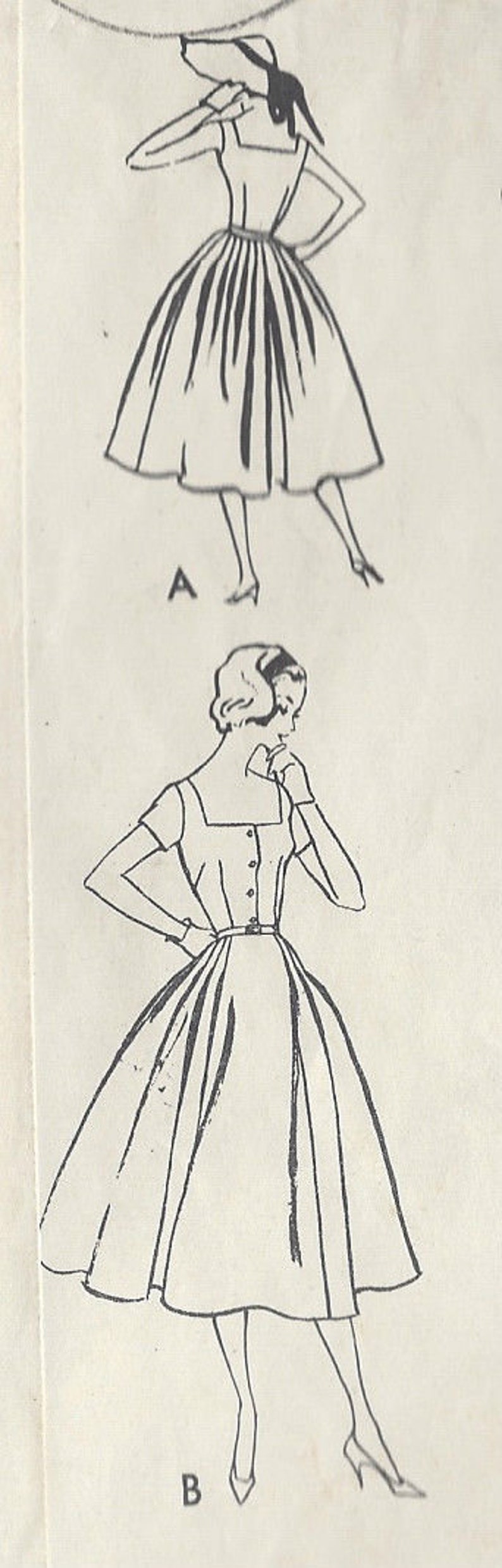 Patron De Couture Vogue Années 1950 - Modèle B36 Chemisier - Neuf - Pièces Non Découpées
