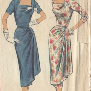 1957 Vintage Schnittmuster B36 DRESS (R911) Einfachheit 1960