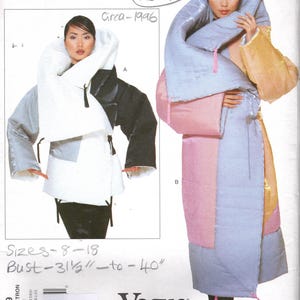 1996 Vintage VOGUE Sewing Pattern (Bust: 31 1/2” - to - 40in) Coat (2521) By Issey Miyake Vogue 1859
