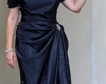 Patron Couture Vogue Vintage 1957 - Robe Une Pièce Grès, Taille B38, Non Découpé