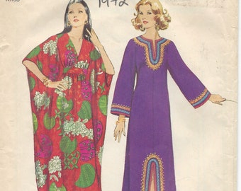 Patron de couture vintage 1972 B34"-36" CAFTAN (1295) simplicité 5315