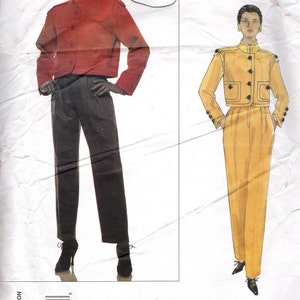 1995 Vintage VOGUE Sewing Pattern B36″- 38 - 40" Jacket Pants (2170) By Givenchy 1632