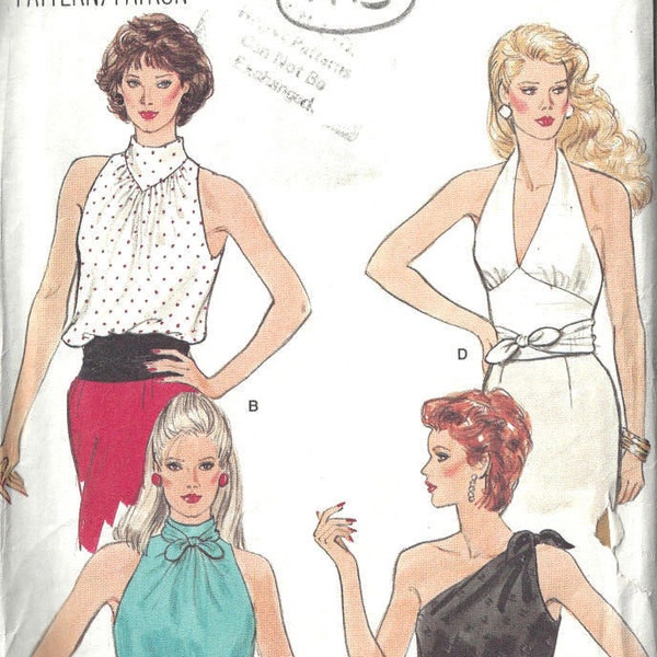 1980s Vintage VOGUE Sewing Pattern B34-36-38" TOPS (1713) (In 3 Sizes) Vogue 8861
