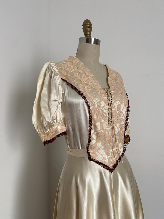 1970s Homemade Gunne Sax Style Prairie Cottagecor… - image 2