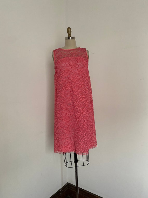 XS 1960s Pink Cocktail Dress