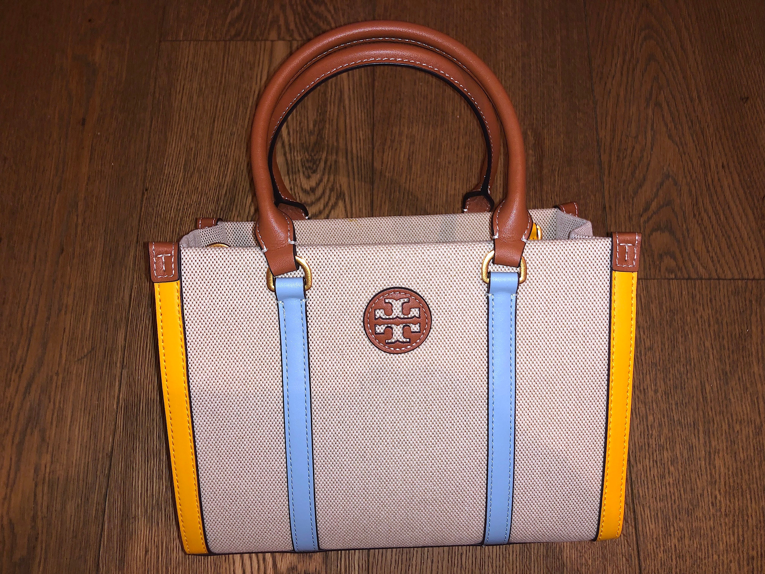 Tory Burch White & Brown Cuoio Blake Bucket Bag, Best Price and Reviews