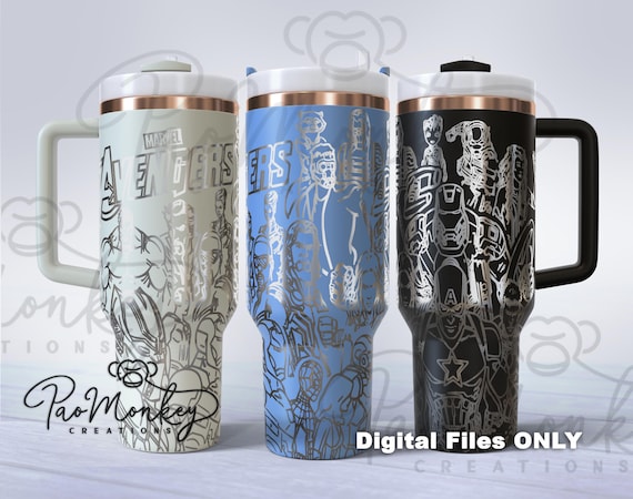 Avengers | Laser Engraving Tumbler Wrap | SVG | Digital File