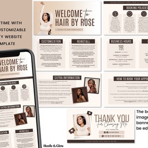 Acuity Scheduling Template for Wig Install, Hairstylist Acuity Website, DIY Acuity Website, Hair Template