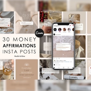 Money Affirmations Instagram Posts, Manifesting Quotes, Law of Attraction, Manifesting Coach, Spiritual Instagram Posts