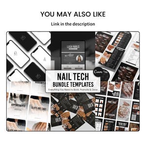 Nail Tech Template Bundle | Acuity Website, Instagram Story, Business Card, Price List & Flyers image 11