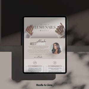 Nail Technician Acuity Scheduling Templates, Neutral Acuity Website, Nail Tech Booking website