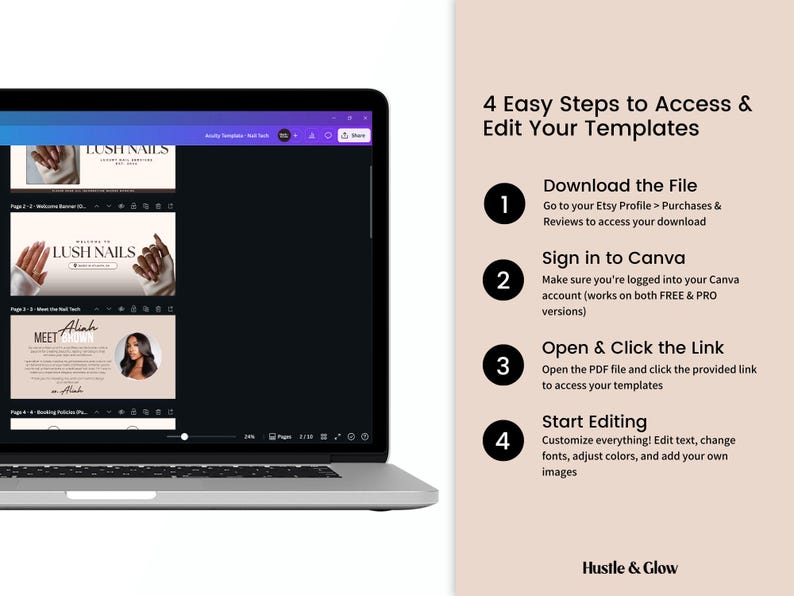 Nail Technician Acuity Scheduling Templates, Neutral Acuity Website, Nail Tech Booking website