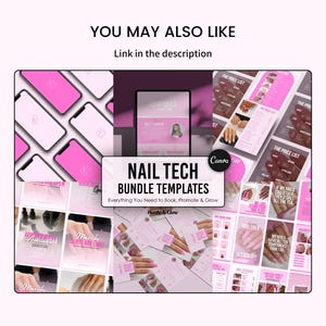 Nail Tech Template Bundle | Acuity Website, Instagram Story, Business Card, Price List & Flyers image 12
