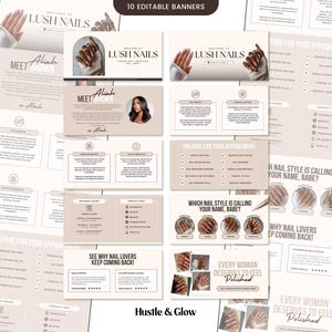 Nail Technician Acuity Scheduling Templates, Neutral Acuity Website, Nail Tech Booking website