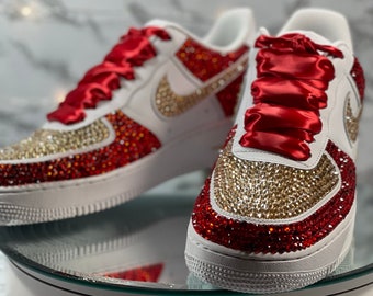 Custom bling Air Force 1s