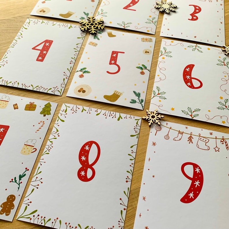 Karten Adventskalender, Affirmationskalender, Sprüche Kalender