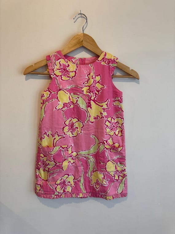 Vintage Lilly Pulitzer Girls Shift Dress  Size 7  Hotty Pink Day Lily  Print  90s Y2K Floral  Made in Philippines - Etsy Israel