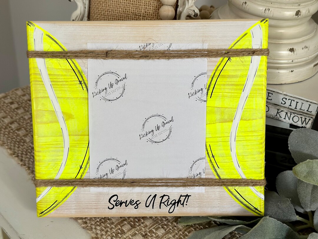 Tennis Picture Frame/holder Farmhouse Style Coaches Gift Etsy