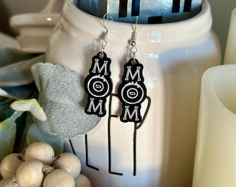 Wrestling Mat MOM Earrings, Wrestling, Wrestling Mom, Wrestling Gift, Earrings, Wrestling Mat