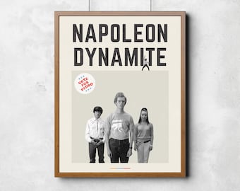 Napoleon Dynamite - Retro, Vintage, Modern, Minimalist Movie Poster - Art Print Download