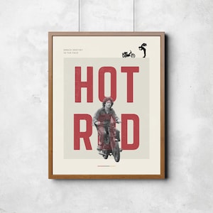 Hot Rod - Retro, Vintage, Modern, Minimalist Movie Poster - Art Print Download