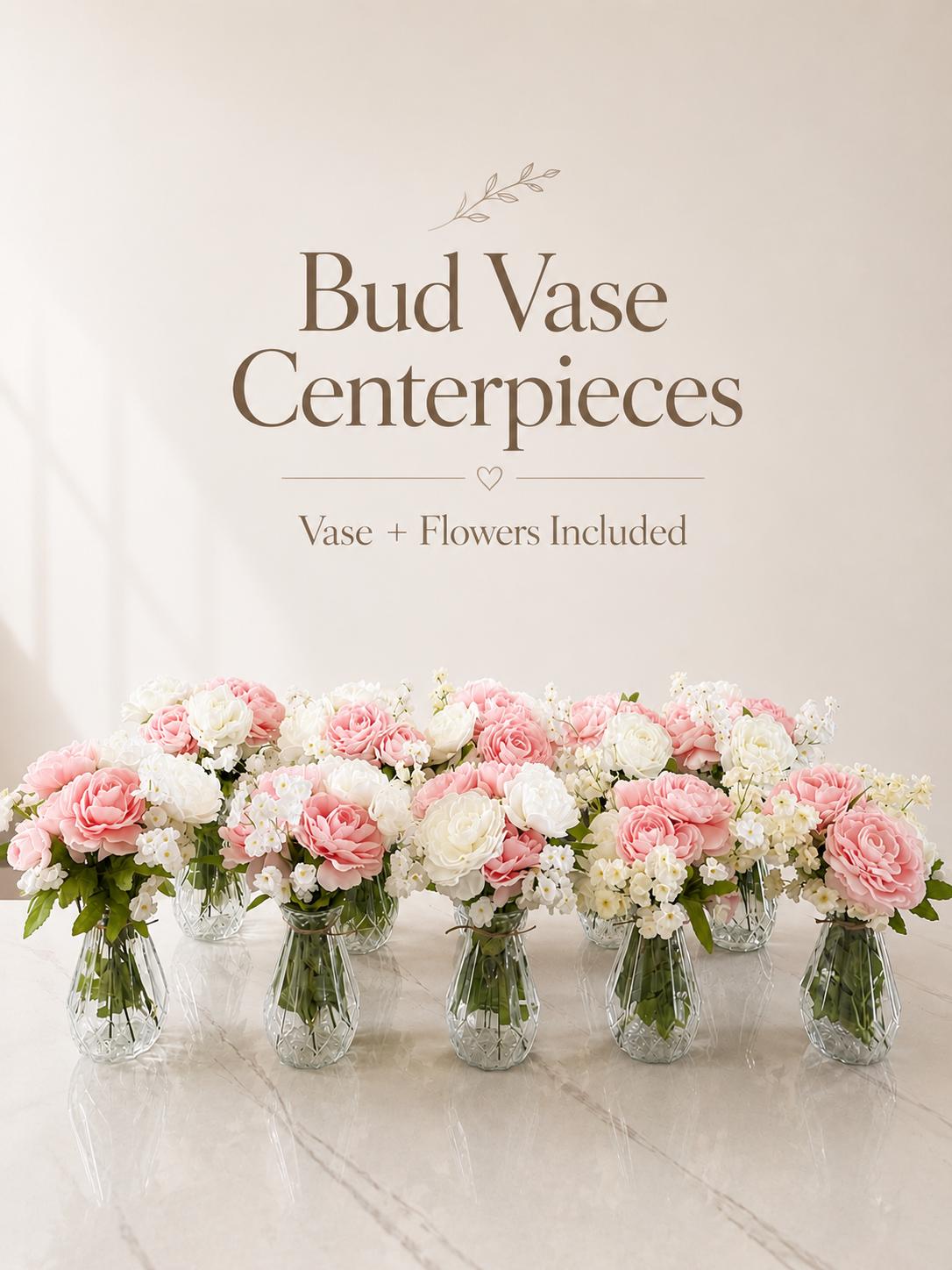 Glass Bud Vase Centerpieces