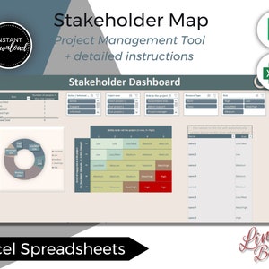 Mapa de Stakeholders excel, Risco de gerenciamento de projetos, Log, planilhas google, planilha Excel, People Tracker, CRM, planilha de clientes