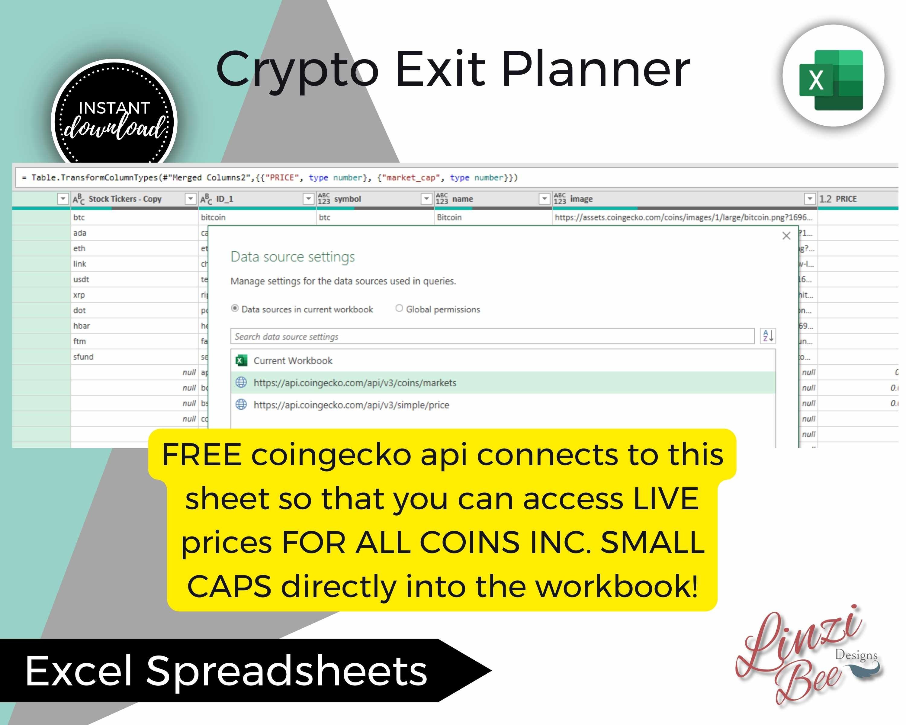Crypto Exit Planner: ROI, Ladder Selling, Small Cap Prices (excel  Spreadsheet) - Etsy