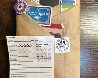 Blind Date with a Book! (jibbit, stickers, bookmarks, book tabs, and book review sleeve all included!)