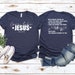 Love like Jesus t-shirt - Dear person behind me - Christian shirt - Jesus love you beyond measure - Gift for her t-shirt - Front and back 