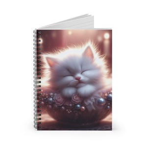 Spiral Notebook, Kitten Notebooks, Cat Lover Gifts, Cute Animal Stationery, Journal for Cat Lovers, Pet Owner, Cat Mom Gifts, Back To School