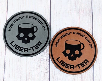 How about a nice cup of Liber-tea? Helldiver themed coasters