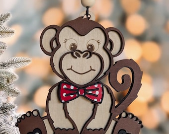 Monkey Christmas Ornament (2026 Optional)