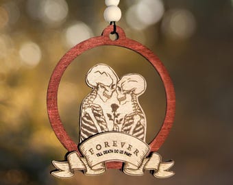 Till Death Do Us Part - Skeleton Christmas Ornament